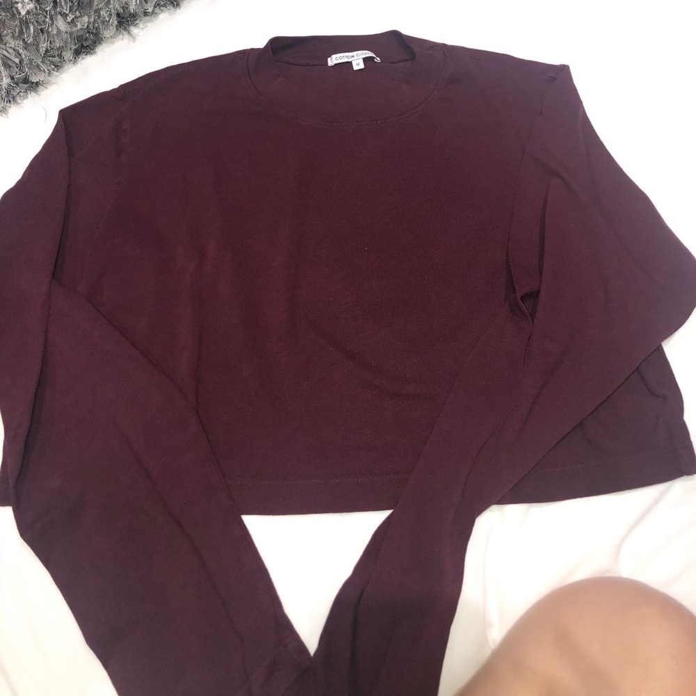NWOT Cotton citizen cropped long sleeve
